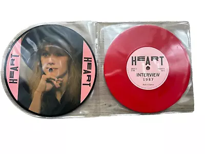 2 X 7  Heart-Interview 1987 (1 Picture Disc & 1 Red Vinyl) (Mint) • £6.99