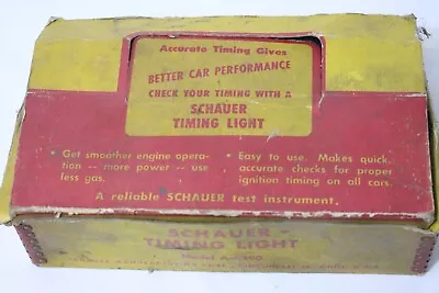 Vintage Schauer Timing Light With Box Garage Mechanic Tool -X2 • $9.99