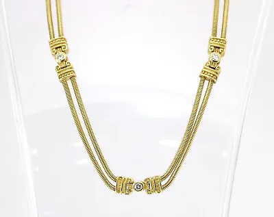 Penny Preville Double Row Cable Chain With Diamond Bezel Accents  • $3760