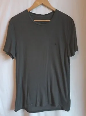 All Saints Crew Short Sleeve T Shirt In Dark Grey Size Medium  • £9.95