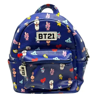 BT21 Mini Backpack Friends Characters K-Pop Blue BTS • $24.99