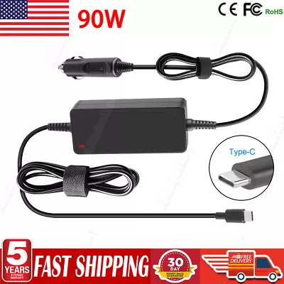 USB-C CAR Adapter Charger For Lenovo ThinkPad T14 T14S T15 Yoga L13 L14 L15 E14 • $16.99