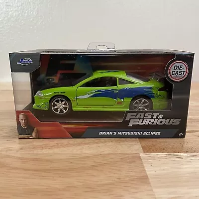 Jada Fast & Furious BRIAN'S MITSUBISHI ECLIPSE 1995 1:32 VHTF NEW JDM • $16.99