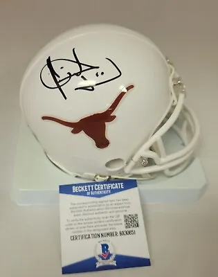 Vince Young Autographed Texas Longhorns Mini Helmet Signed Beckett BAS COA • $89.99