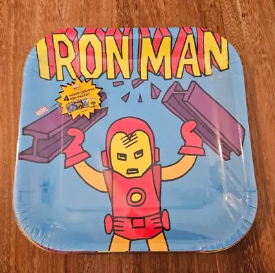 AVENGERS Pop Comic Tableware 4 Paper Plates Iron Man Thor Hulk Capt America 4pc • £4.99