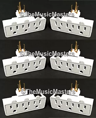 6X Swivel 3 Outlet Triple AC Wall Plug Power Tap Splitter 3-Way Electric Adapter • $25.99