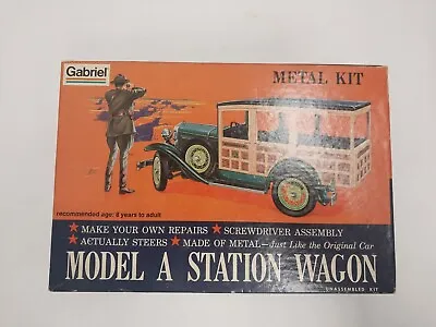 Gabriel Metal Model Kit Model A Station Wagon Model Kit. Open Box Complete Kit  • $44.99