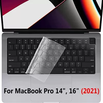 Film Skin TPU Keyboard Cover For MacBook Pro 14 16 Inch M1 Max 2021 A2442 A2485 • £3.36