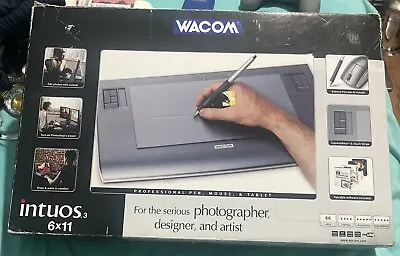 Wacom Intuos3 PTZ-631W 6 X 11  Graphics Tablet W/Pen Mouse New In The Box Read • $69.99