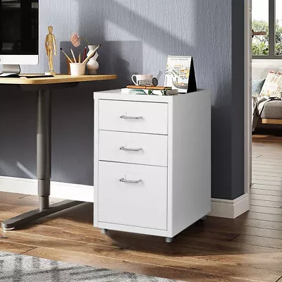 Metal Office Filing Cabinet Storage Cupboard Side Cabinet 3/4/5/6/8 Tiers • £45.95