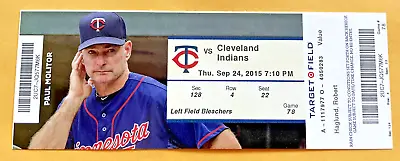 Torii Hunter Final HR #353 Last Home Run 2015 9/24/15 Twins Indians Full Ticket • $34.99