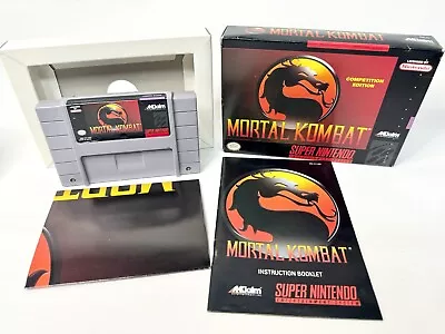 Mortal Kombat: Competition Edition Mint Complete CIB With Poster SNES • $89.45