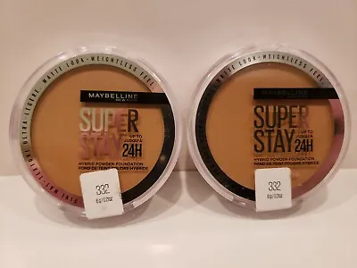 Maybelline~Lot Of 2~Superstay Hybrid Powder Foundation~#332~Sealed • $21.99