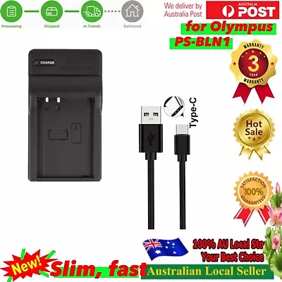 Usb-C PS-BLN1 Battery Charger For Olympus OM-D E-M1 E-M5 E-M5 II 2 E-M5 Mark II • $21.90