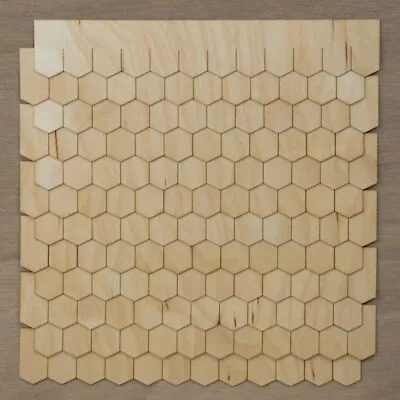 $17.95 • Buy Hexagon Style Miniature Dollhouse Shingles - 1:12 Scale Laser Cut Speed Strips