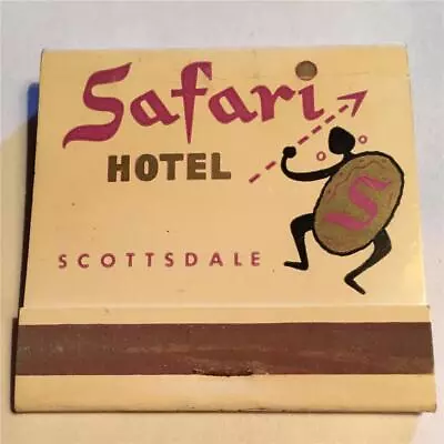 Vtg SAFARI HOTEL Matchbook SCOTTSDALE AZ Rare TIKI Polynesian POP MCM • $14.99