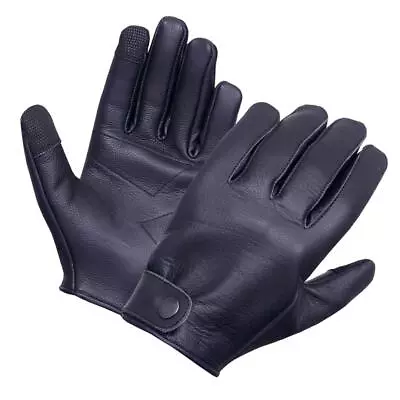  Leather Black Motorcycle Gloves Touchscreen Men Sizes M L XL XXL XXL • $18.99