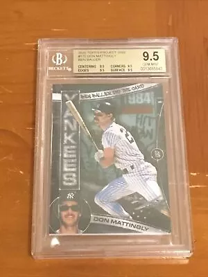 Don Mattingly Project 2020 Ben Baller BGS 9.5 GEM MINT New York Yankees SP • $69