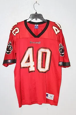 Vintage Champion NFL Tampa Bay Buccaneers Mike Alstott #40 Jersey Size 44 Large • $24.99