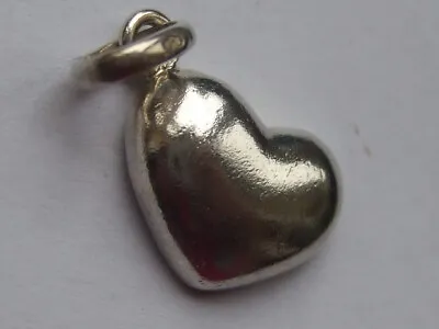 Genuine Links Of London Flat Backed Puffed Heart Charm : Fully Hallmarked • £12