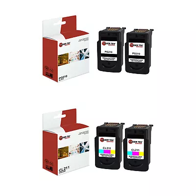 4Pk LTS PG210 CL211 Multicolored HY Compatible For Canon Pixma IP2700 MP240 Ink • $94.99