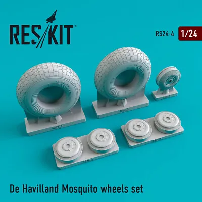 Reskit RS24-0004 - 1/24 De Havilland Mosquito Wheels Set Scale Plastic Model Kit • $36.99