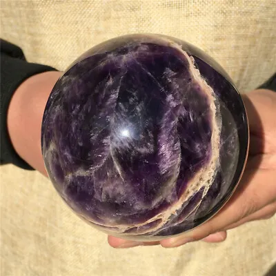 Natural Dreamy Amethyst Sphere Quartz Crystal Ball Reiki Meditation Gem Stone • $15.29