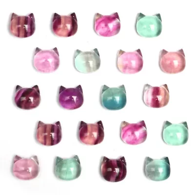 Natural Fluorite Animals Statue Stone Carving Quartz Crystal Healing Reiki Decor • $2.59