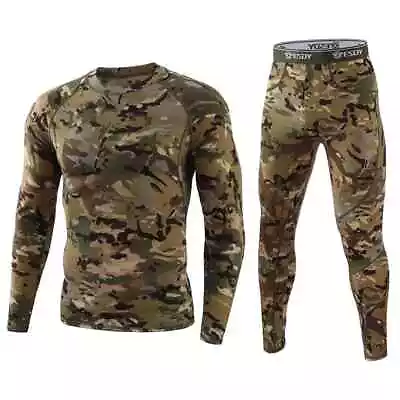 New Winter Thermal Underwear Sets Men Quick Dry Stretch Underwear Clothing • $40.64