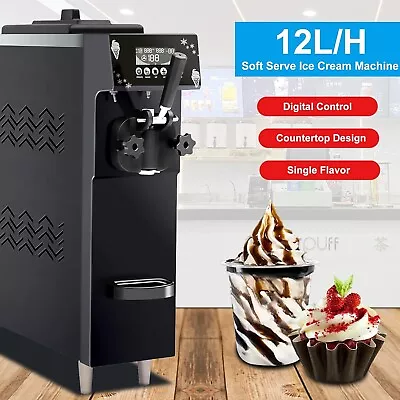 Wixkix Countertop Soft Ice Cream Machine Fast Cooling Commercial For Restaurant • $1579.69