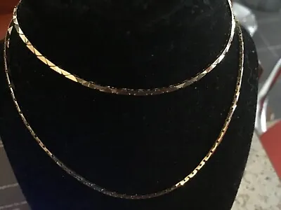 Gorgeous  9k Yellow Gold Snake Necklace. 16 Inches 5.1gms • £249