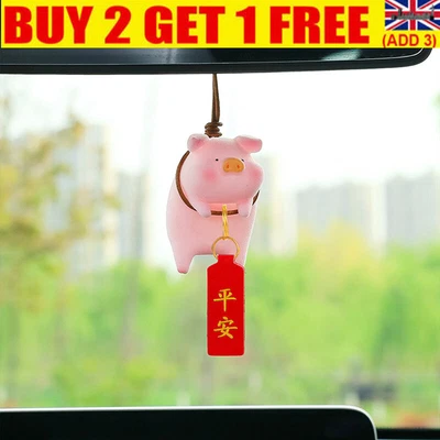 $8.65 • Buy Car Pendant Pink Pigger Ornament Lucky Piggy Hanging Pig Car DecoratiHN
