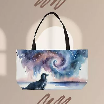 Starry Night Miniature Dachshund Weekender Tote Bag • $30.65