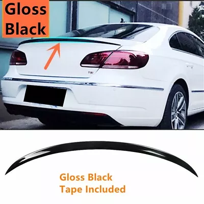 $71.28 • Buy R Line Look Glossy Black Rear Trunk Spoiler Wing Fit For Volkswagen CC 2013-2017