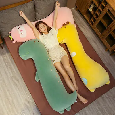 £30.99 • Buy Giant Cartoon Plush Toys Stuffed Animals Giraffe Dinosaur Plush Doll Long Pillow