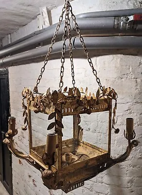 Large Antique Lantern Ceiling Hallway Porch Light • £160