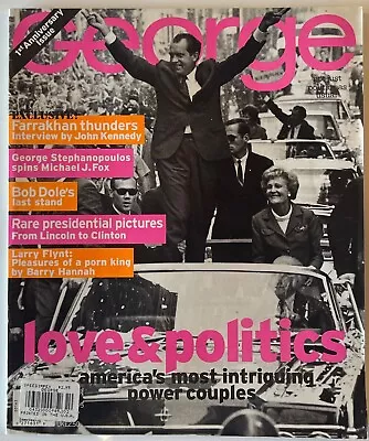 George Magazine - October 1996 - VG Farrakhan Larry Flynt Richard Nixon Cover • $20