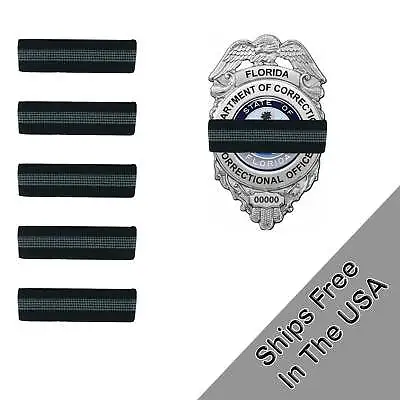 5 Pack Corrections Officer Thin Gray Line Mourning Band Honor The Fallen DOC Cor • $9.99