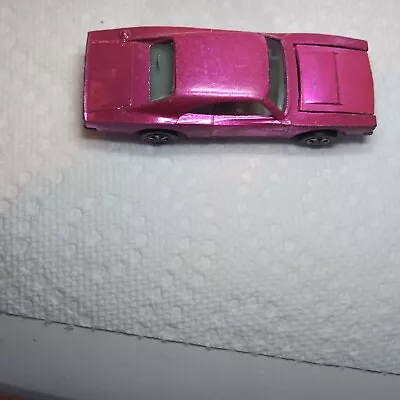 *NICE* Vintage Original Hot Wheels Redline Custom 1969 Dodge Charger Pink *LOOK* • $210.27