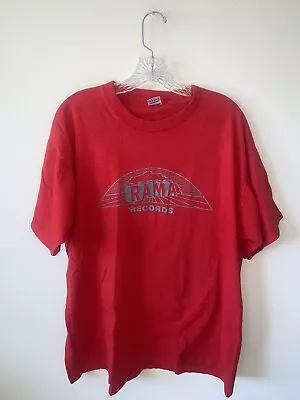 Vintage Rama Records Red T-shirt Single Stitch XL • $17