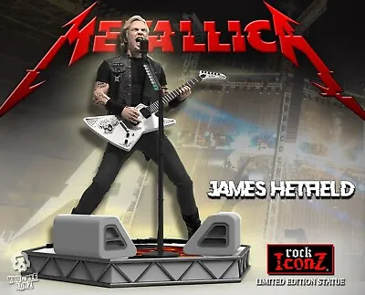 James Hetfield Knucklebonz Rock Iconz Statue Figure Metallica • $399.95