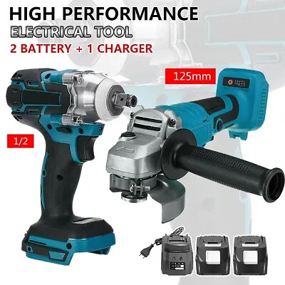 18V 1/2  520MN For Makita Impact Wrench Cordless Tool Combo Kit Brushless • $94.99