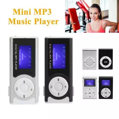 Mini MP3 Music Player MP3 Media Clip Support Memory Cards Micro USB Rechargeable • $7.61