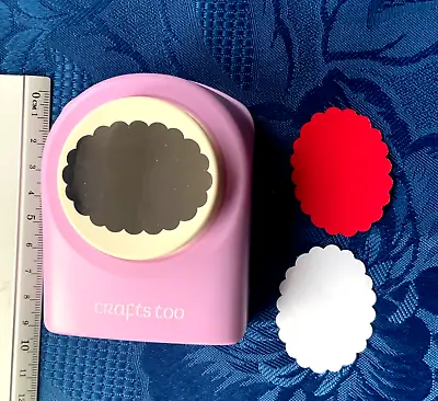 Crafts Too * Scalloped * Oval / Button / Paper Punch * 4.8x3.5cm Cut-Out • £11.95