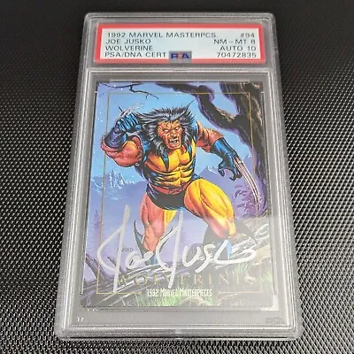 1992 Marvel Masterpieces #94 Wolverine PSA 8 Jusko AUTO 10 Pop 4 - 1 Higher • $200