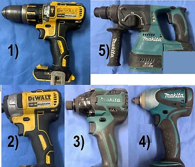 *Variety Dewalt & Makita Cordless Drill_Impact Driver_Hammer Drill_Used* • $79.99