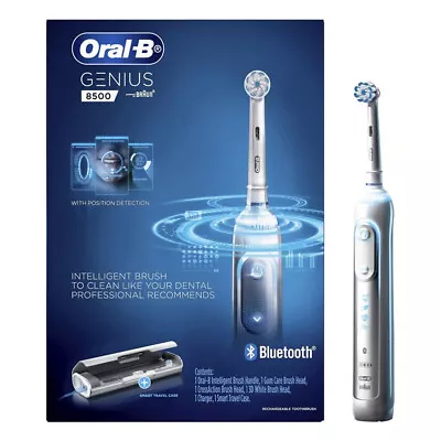 Oral-B Genius 8500 Electric Toothbrush - Silver • $139.38