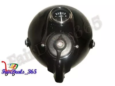 Vintage Pre War Style Lucas Du142 8  Headlamp Complete Flat Glass Beam Unit • $270.52