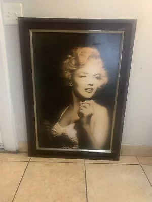 Marilyn Monroe Photo On Board & Framed - Old-school Art Style LARGE Portrait • $299.99