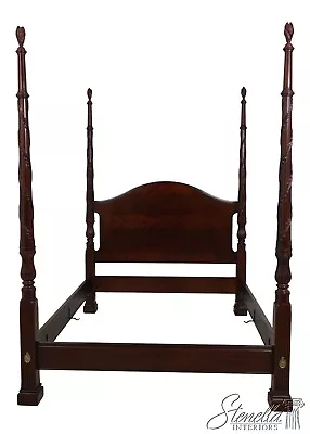 62643EC: HENKEL HARRIS Model 199 Mahogany Queen Poster Bed • $6595